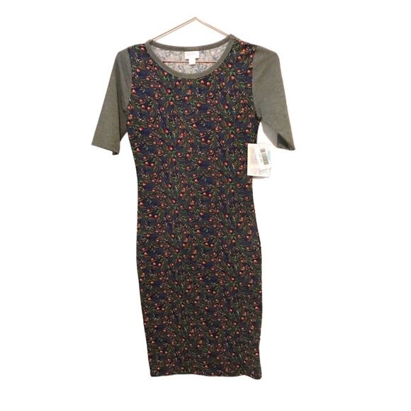 LuLaRoe Julia Dress - XXS - Floral - New With Tags - Picture 1 of 7